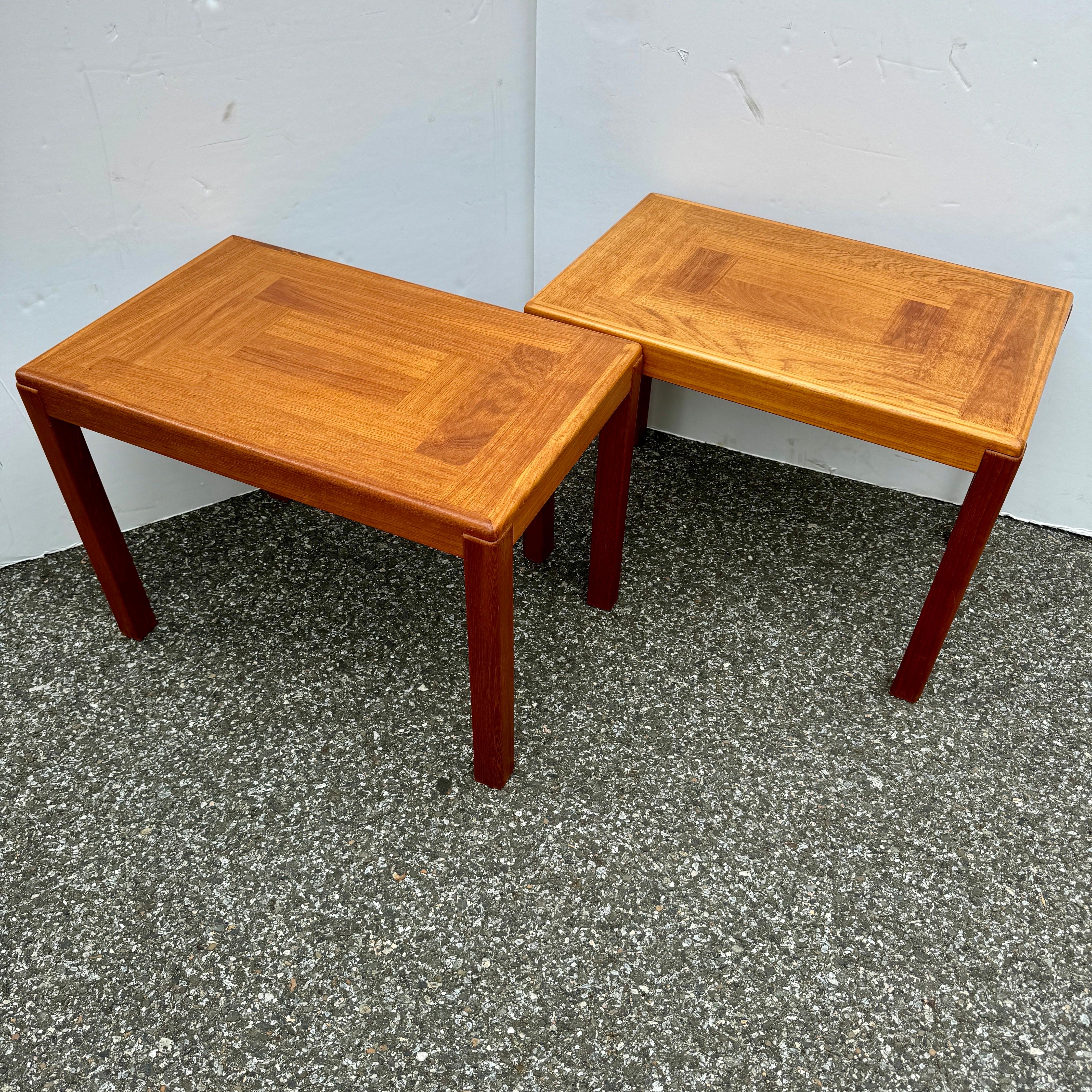 Paire de tables d'appoint danoises en teck du milieu du siècle dernier par Vejle Stole og Mobelfabrik en vente 7