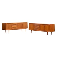 Pair of Danish Midcentury Gunni Omann Teak Sideboards by ACO Møbler, 1960s