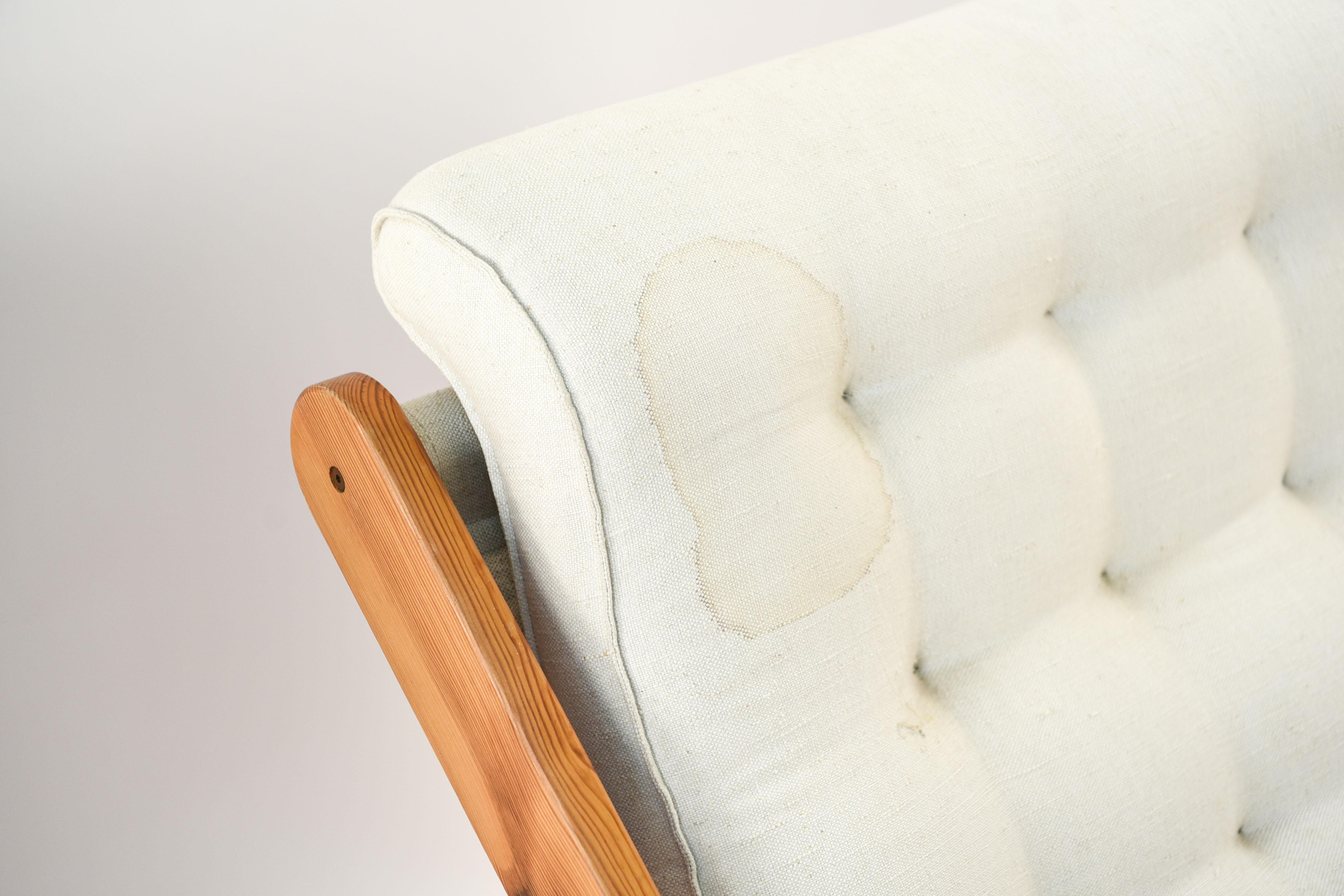 Paire de chaises longues danoises Kontiki en pin du milieu du siècle dernier par Gillis Lundgren 1
