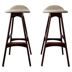 Pair of Danish Midcentury Bar Stools by Erik Buch