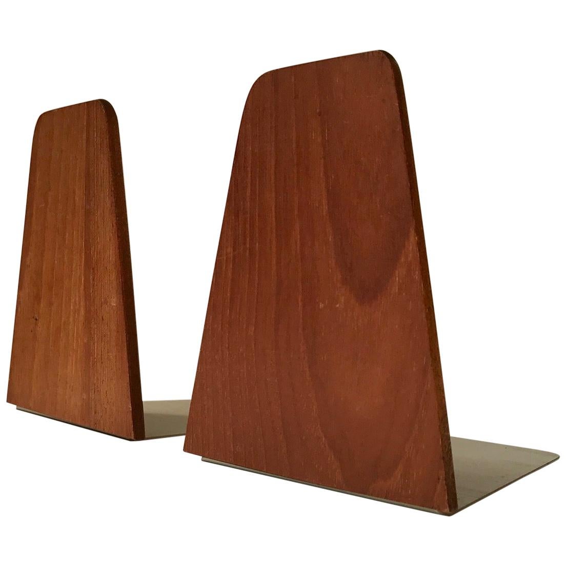 Pair of Danish Midcentury Teak Bookends by Kai Kristiansen, Fm Moebler