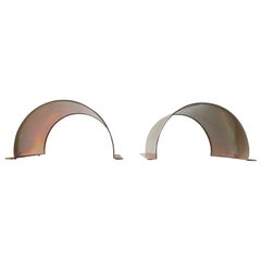 Pair of Danish Minimalist Copper Outdoor Wall Sconces from Lyfa, 1970s