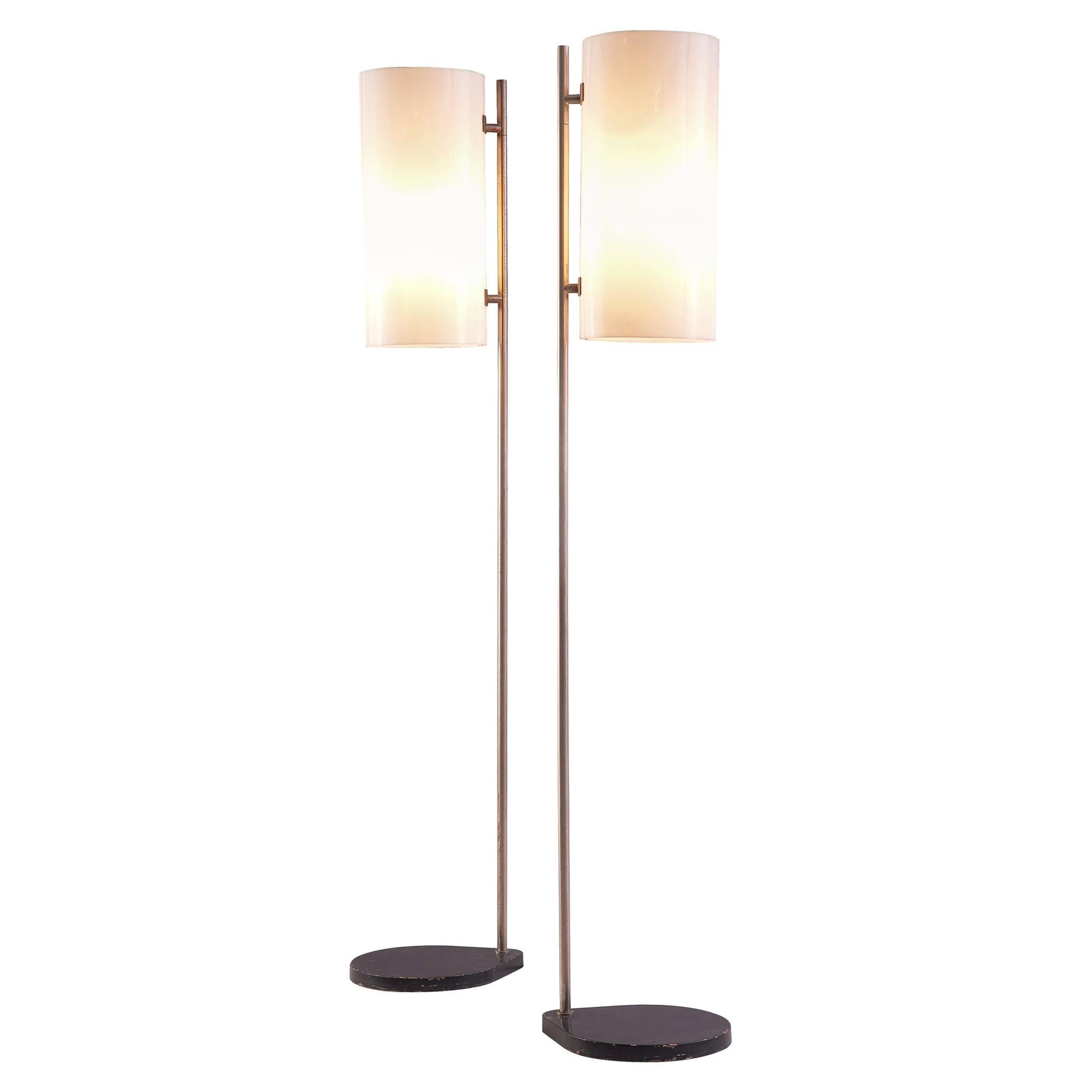 Pair of Danish Minimalist Floor Lamps
