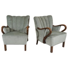 Pair of Danish Modern 1940s Armchairs