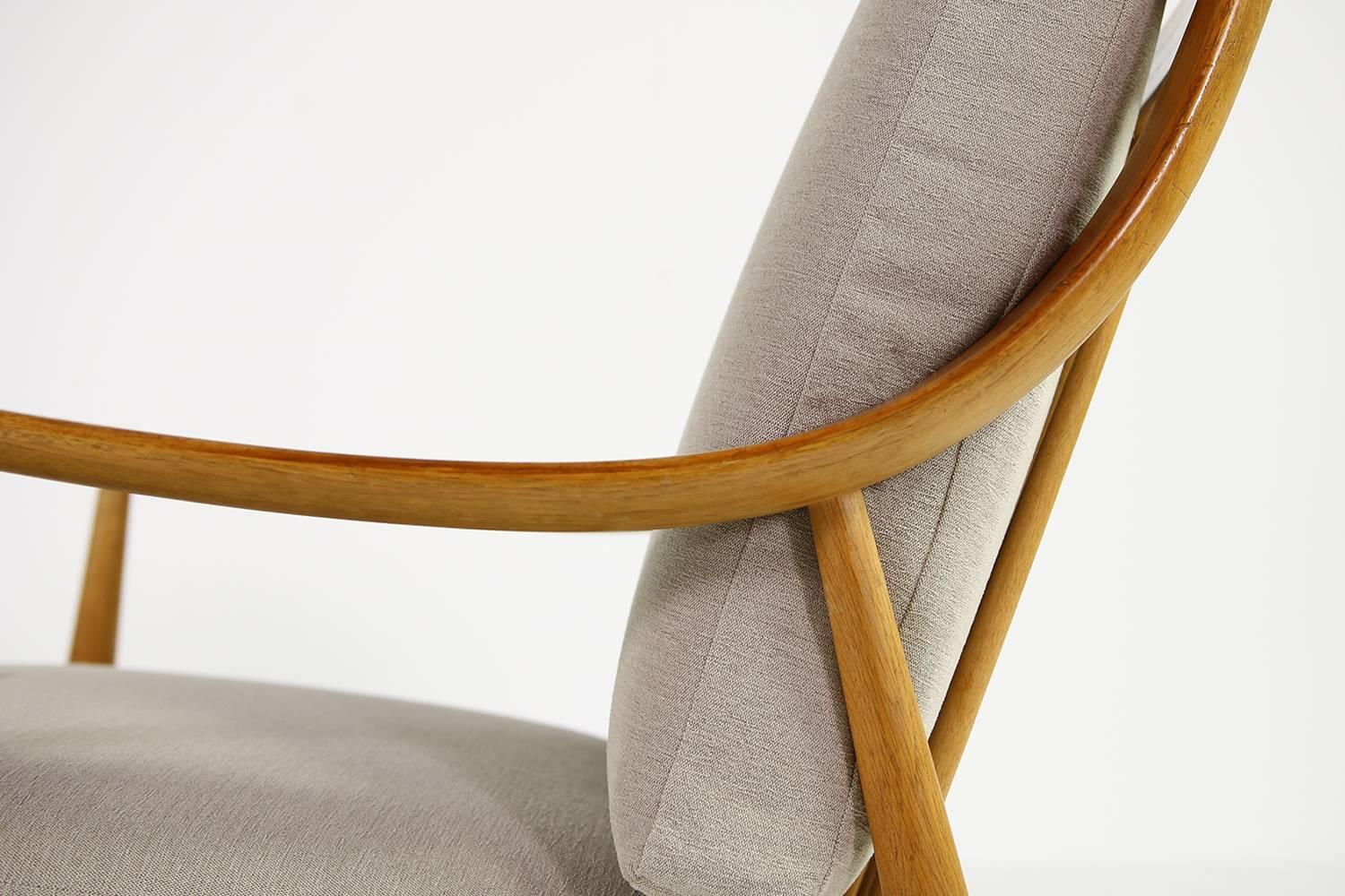 Pair of Danish Modern 1960s Oak Easy Chairs by Peter Hvidt Mod, FD 146 Teak 4