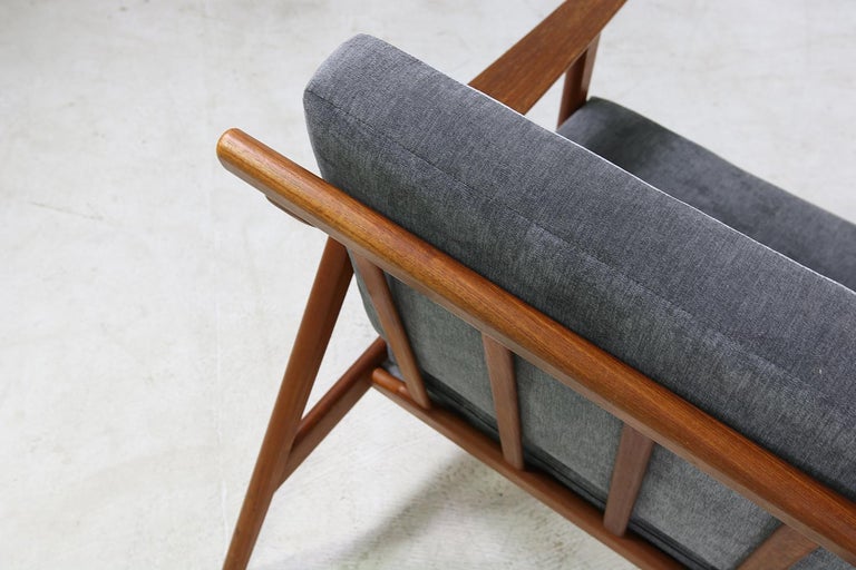 Mid-20th Century Pair of Danish Modern 1960s Teak Lounge Easy Chairs by Arne Hovmand Olsen For Sale