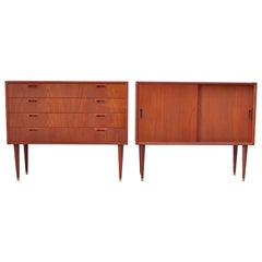 Pair of Danish Modern Chests in Teak