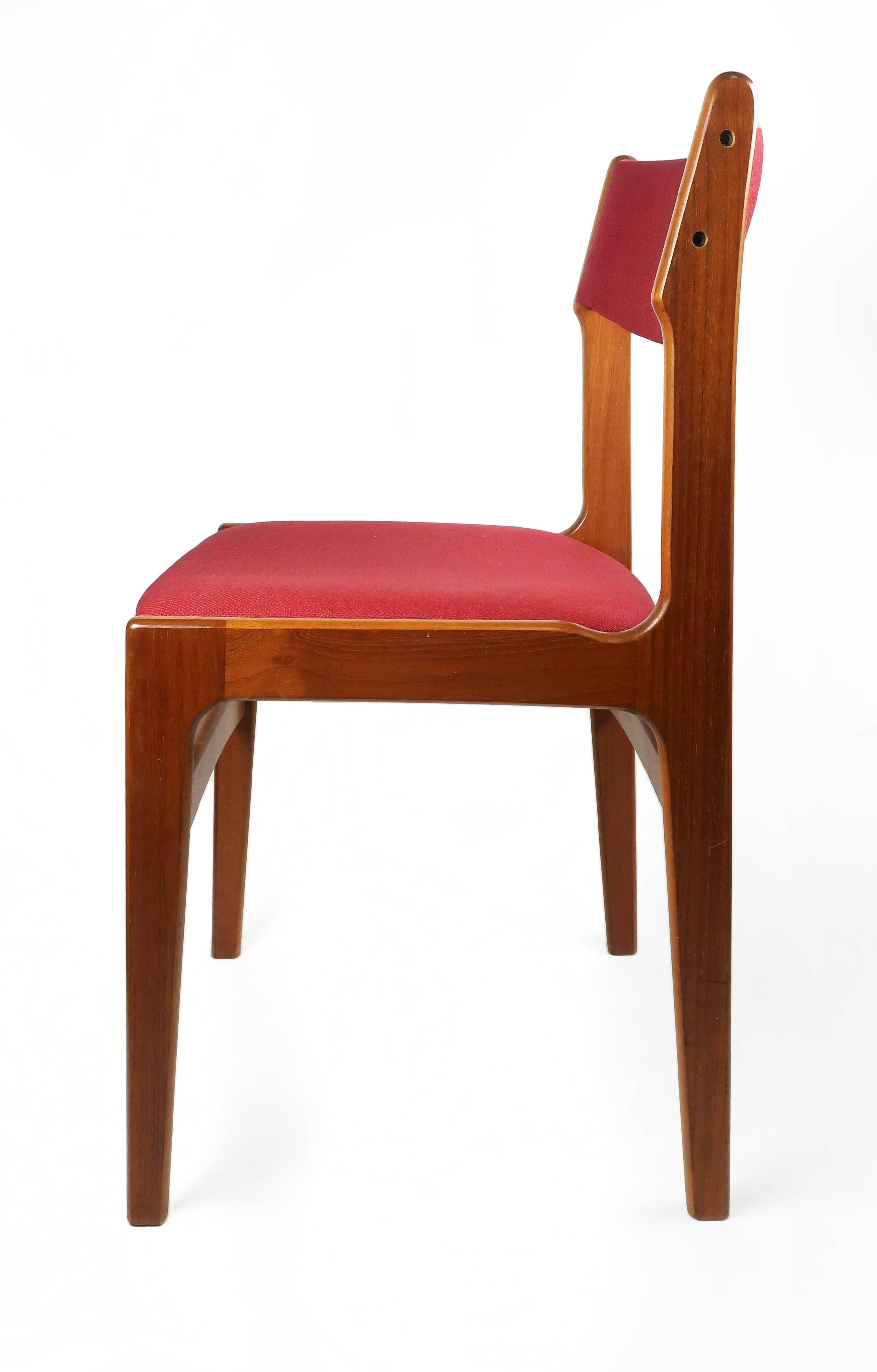 Pair of Danish Modern Dining Chairs by Erik Buch for Anderstrup Møbelfabrik 1