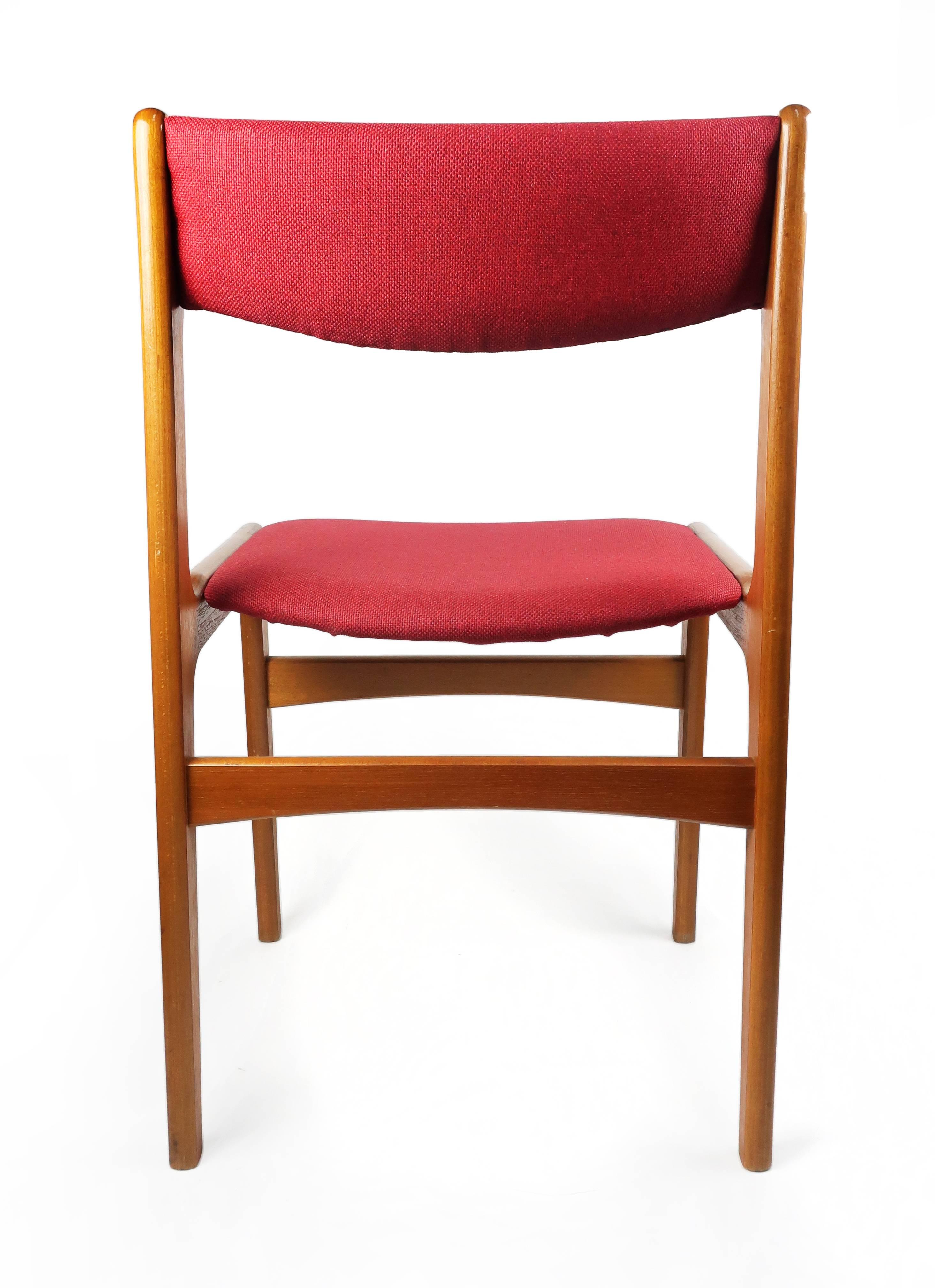 Pair of Danish Modern Dining Chairs by Erik Buch for Anderstrup Møbelfabrik 2