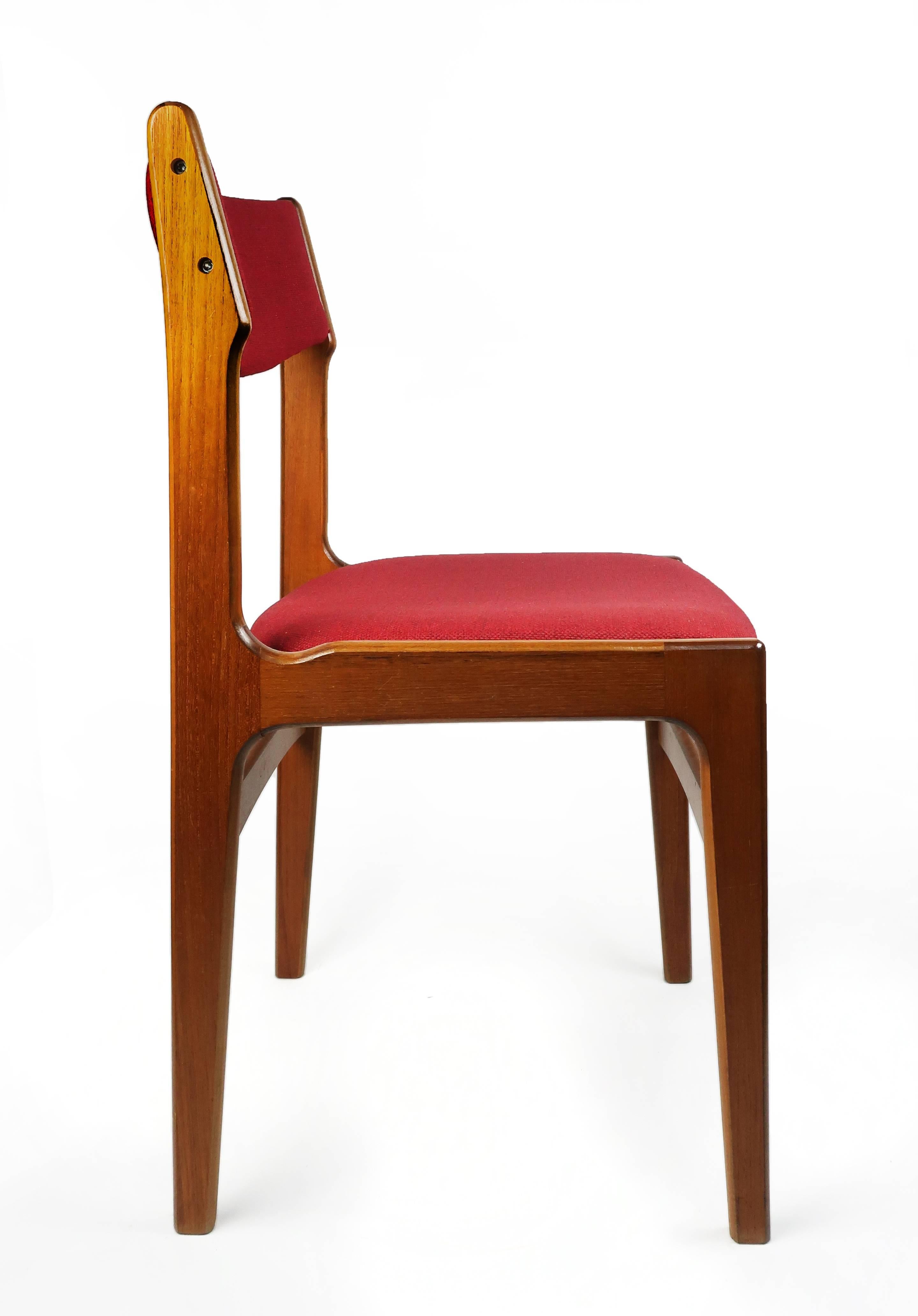 Pair of Danish Modern Dining Chairs by Erik Buch for Anderstrup Møbelfabrik 3