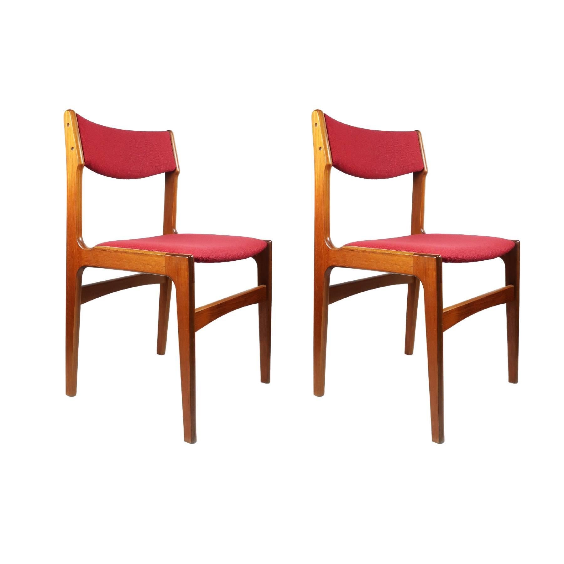 Pair of Danish Modern Dining Chairs by Erik Buch for Anderstrup Møbelfabrik