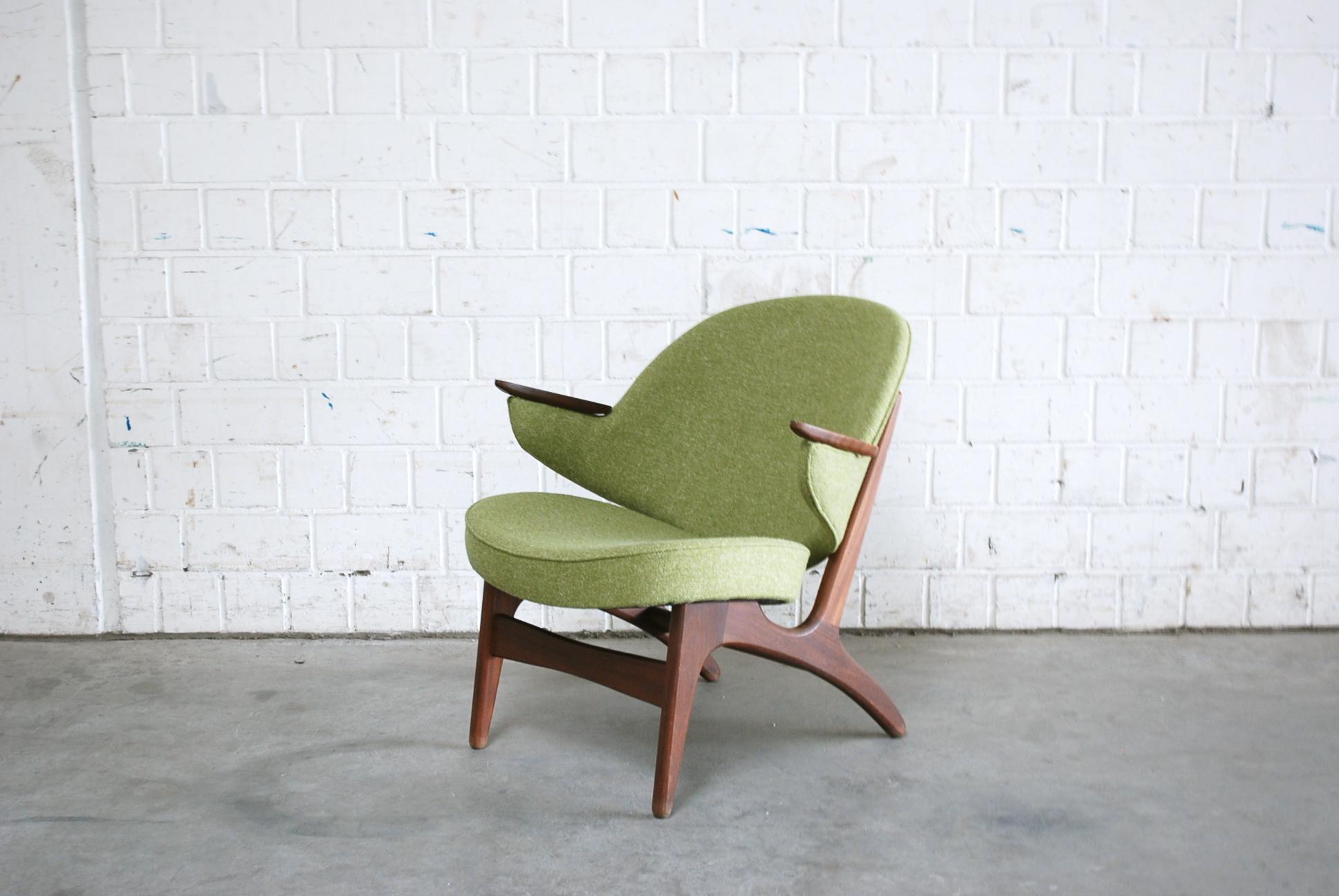 Carl Edward Matthes Pair of Danish Modern Easy Lounge Chair, 1960s For Sale 6
