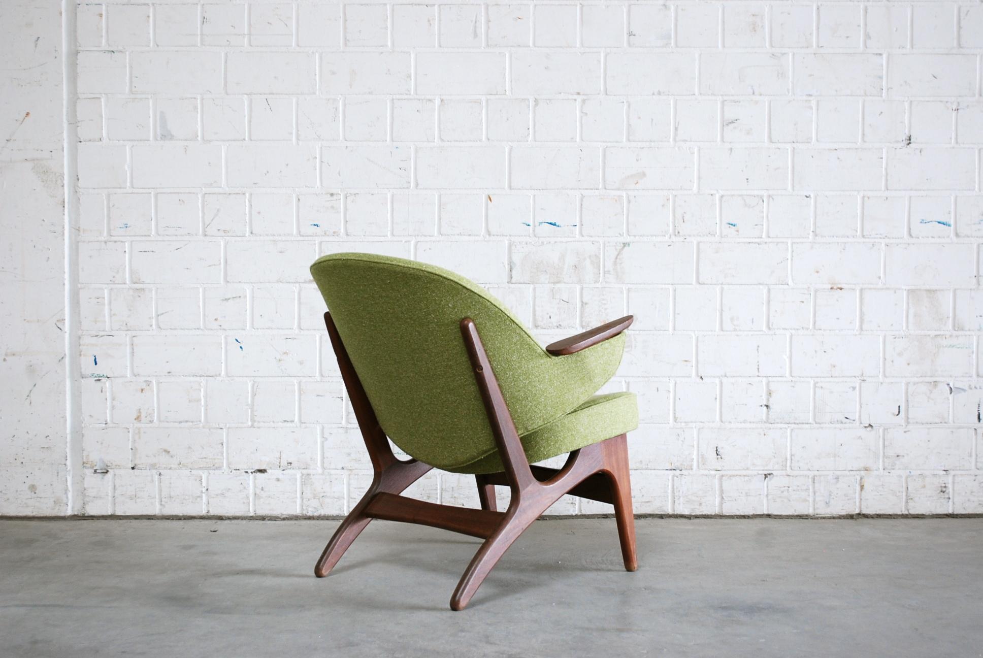 Carl Edward Matthes Modernes Dänisches Sessel ohne Armlehne, 1960er Jahre, Paar im Angebot 8