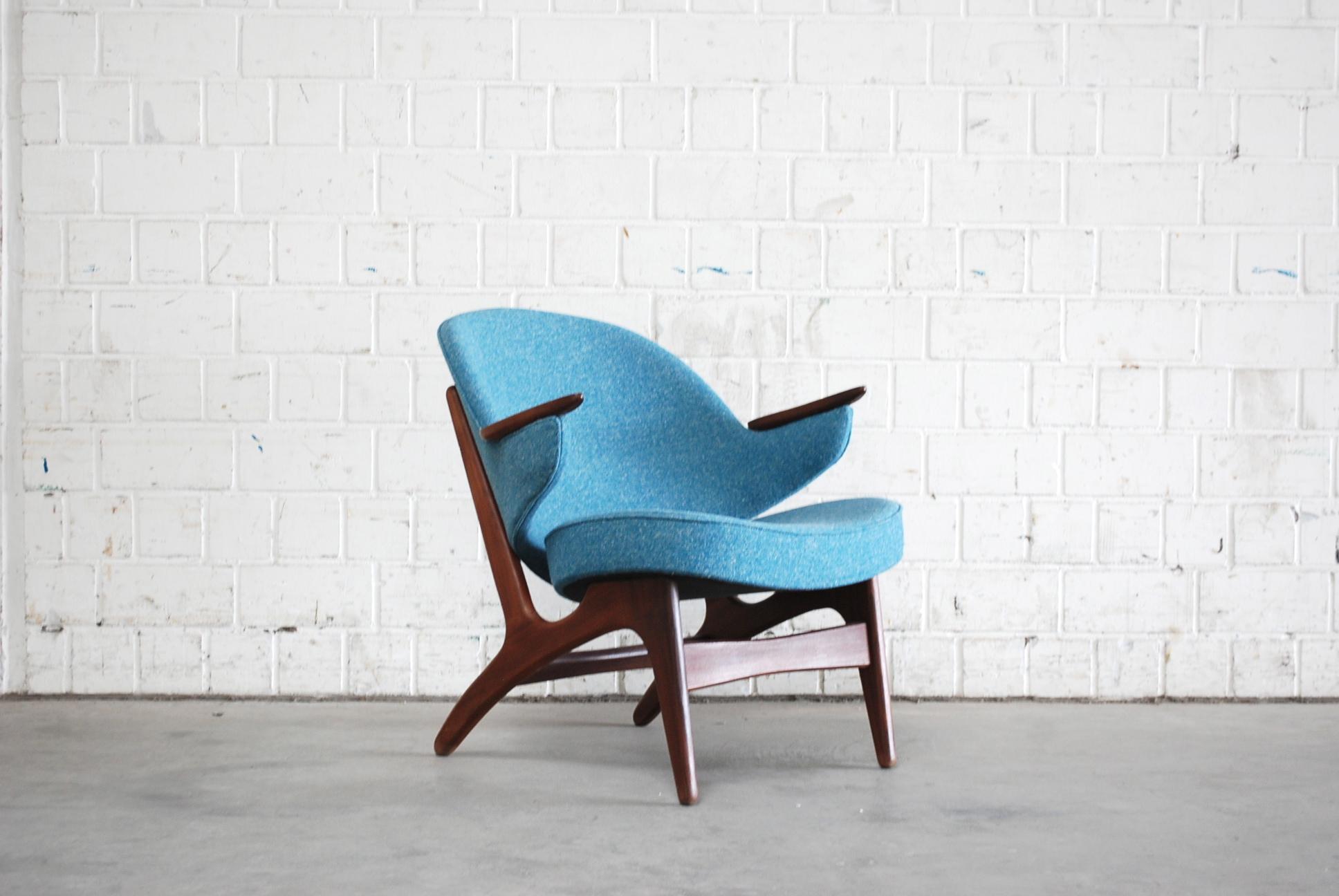 Carl Edward Matthes Modernes Dänisches Sessel ohne Armlehne, 1960er Jahre, Paar (Moderne der Mitte des Jahrhunderts) im Angebot