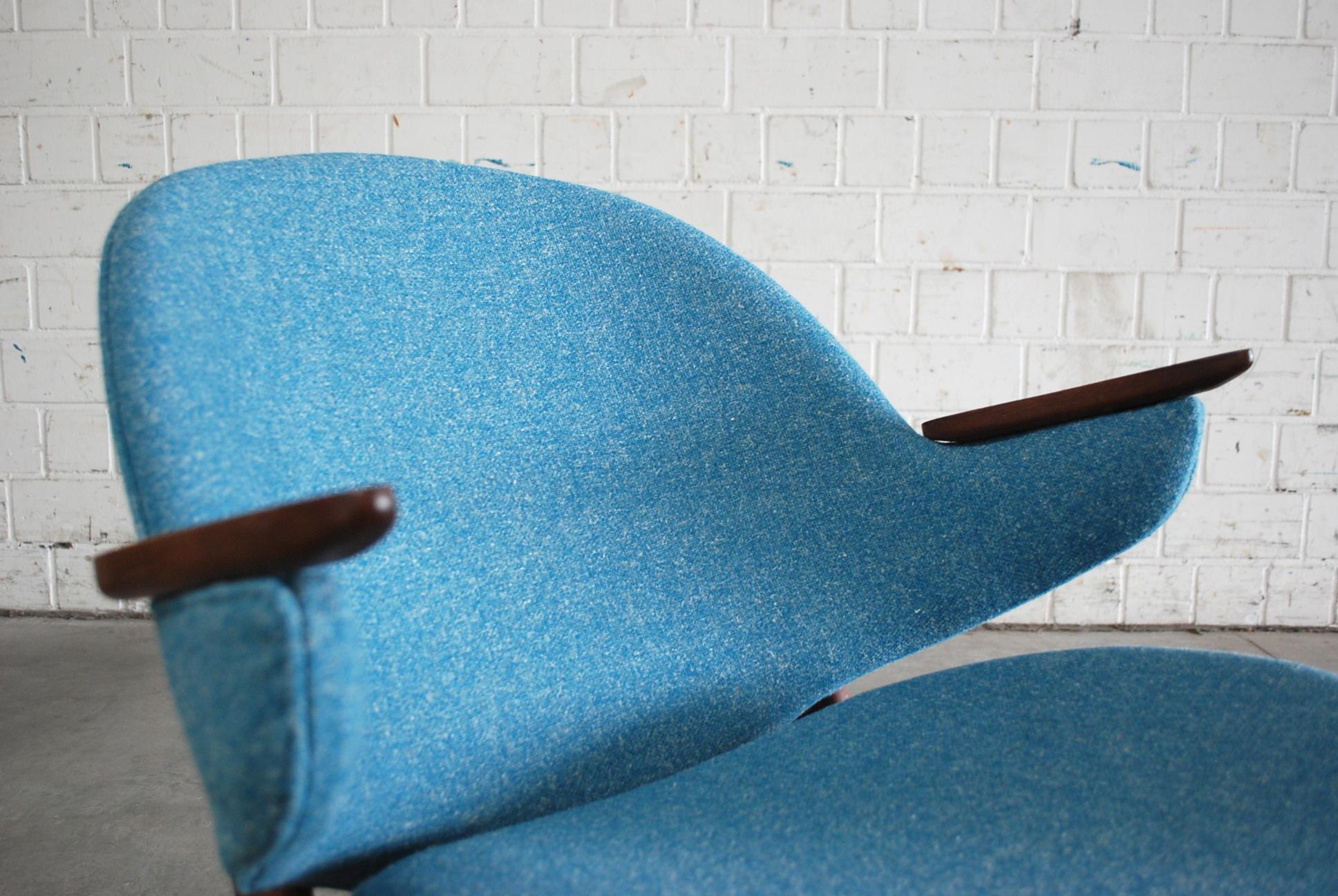 Carl Edward Matthes Pair of Danish Modern Easy Lounge Chair, 1960s For Sale 2