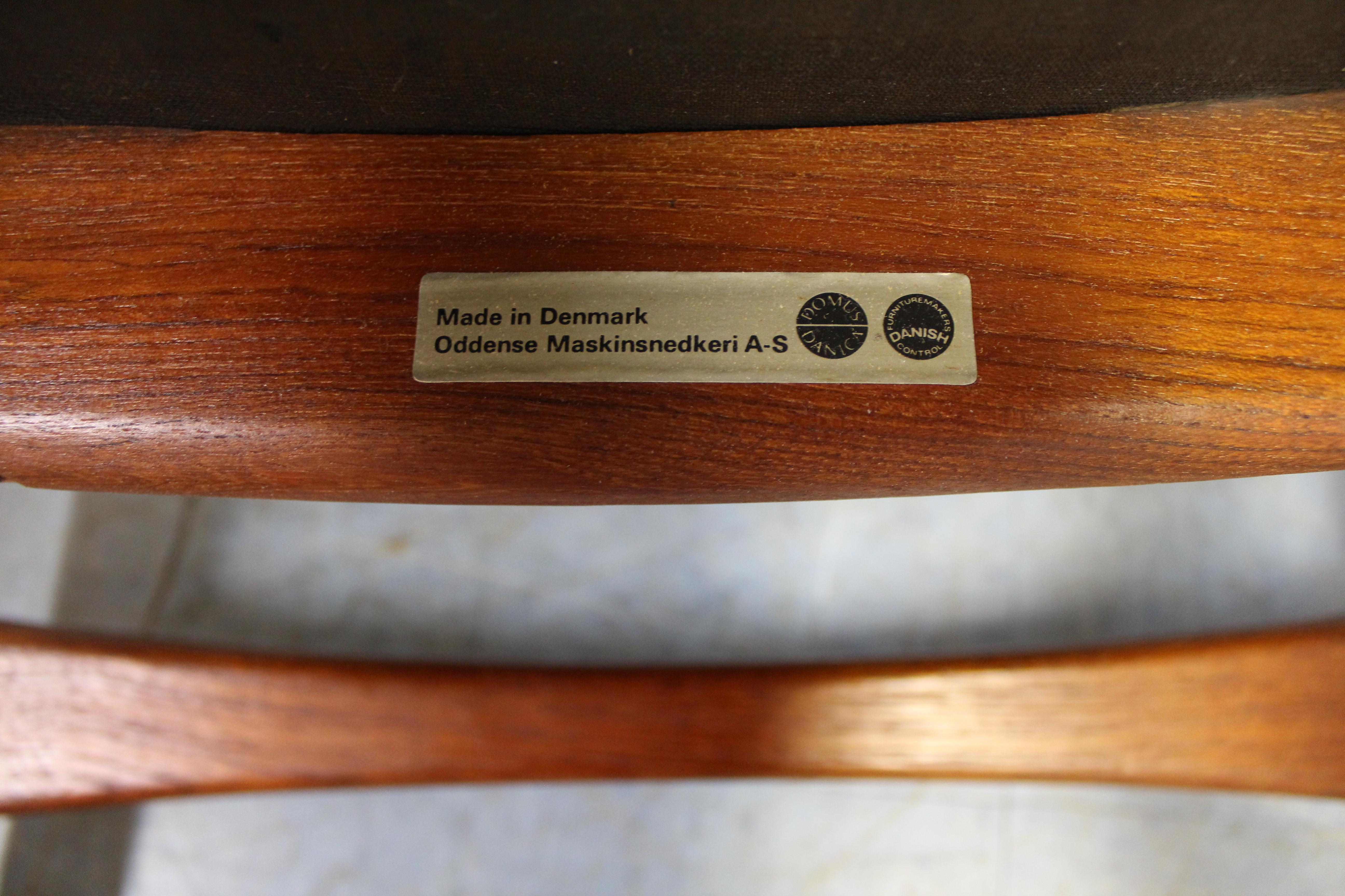 Mid-20th Century Pair of Danish Modern Erik Buch for O.D. Møbler Teak Dining Chairs