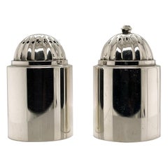 Vintage Pair of Danish Modern Georg Jensen Sterling Silver Salt & Pepper Shakers # 627