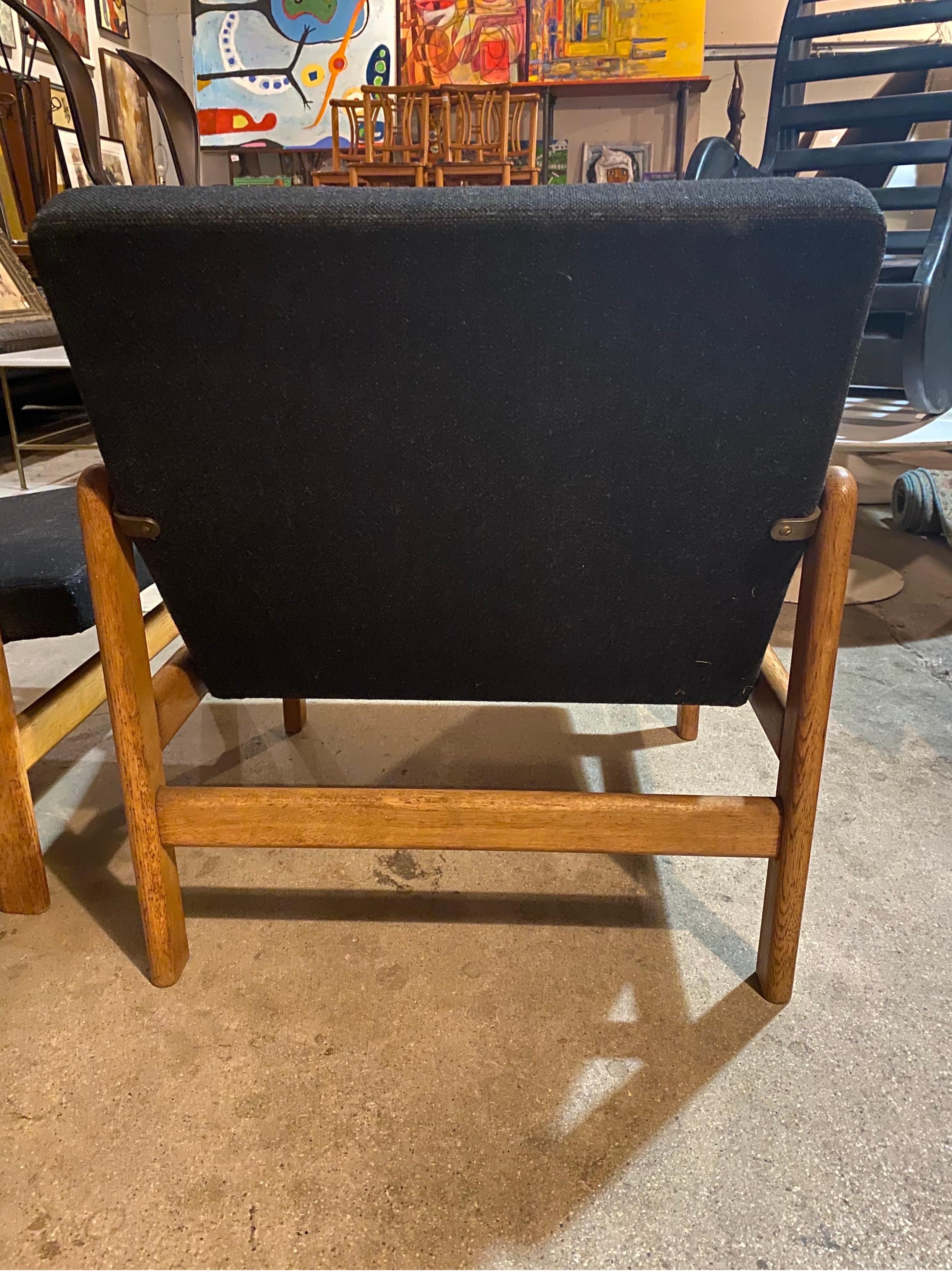 Scandinavian Modern Pair of Danish Modern Jørgen Bækmark Chairs, 1960s