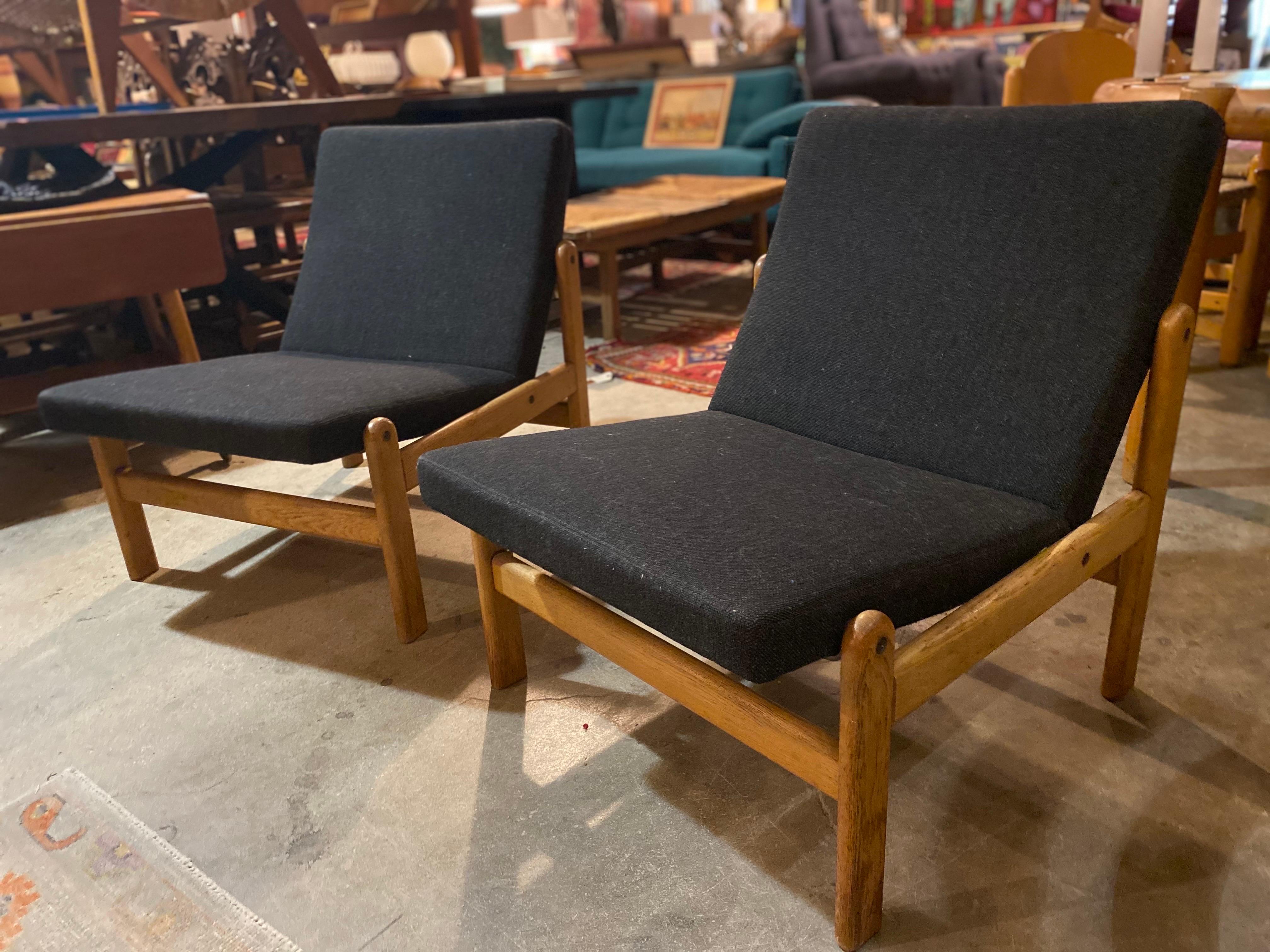 Pair of Danish Modern Jørgen Bækmark Chairs, 1960s 1