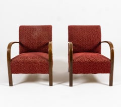 Pair of Danish Modern Lounge Chairs by Fritz Hansen, c. 1950s