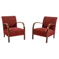 Pair of Danish Modern Lounge Chairs by Fritz Hansen, c. 1950s