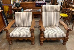 Pair of Danish Modern Lounge Chairs by Henning Kjaernulf, Circa 1960s