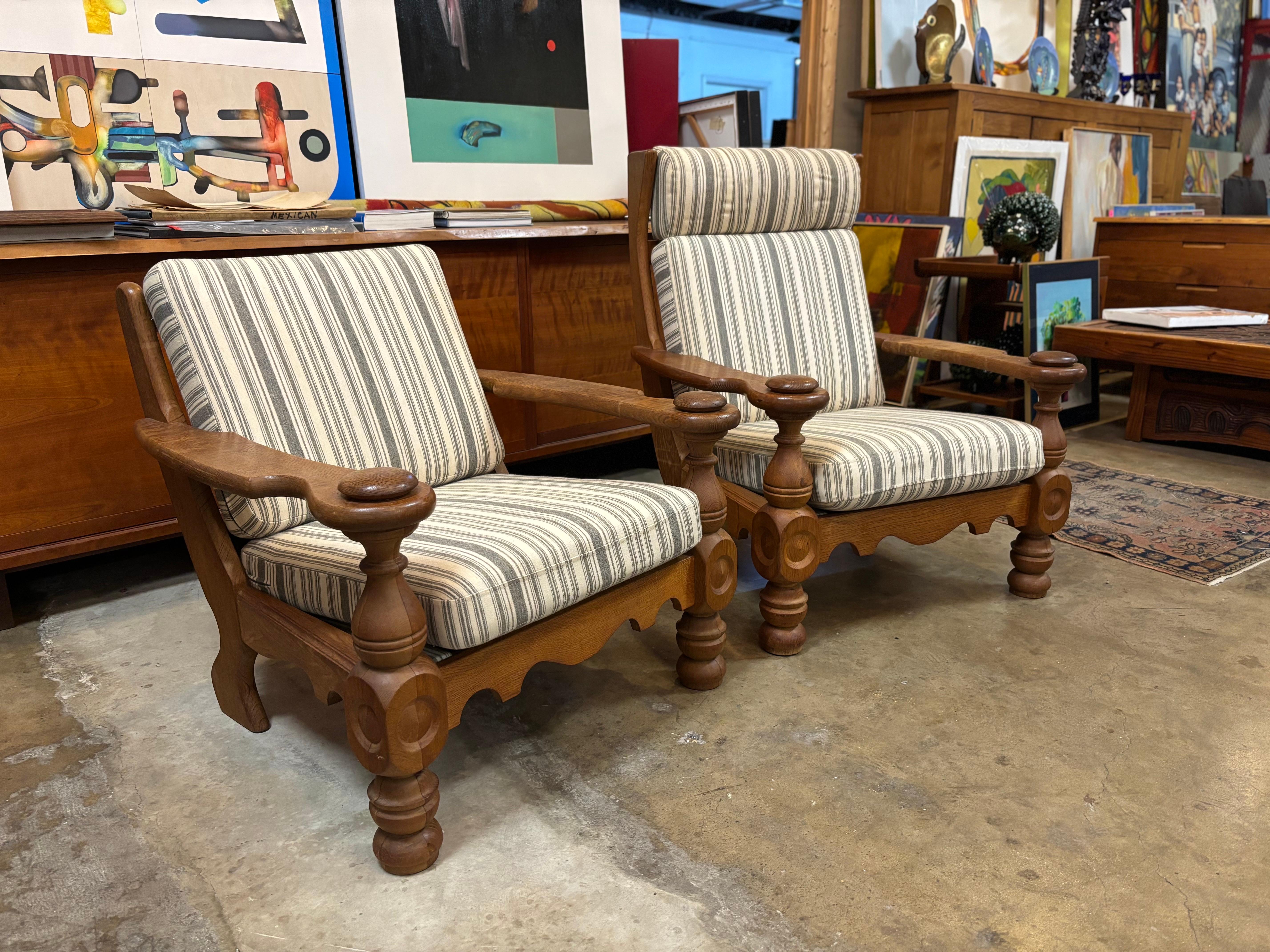 Pair of Danish Modern Lounge Chairs by Henning Kjaernulf, Circa 1960s en venta 1