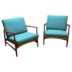 Pair of Danish Modern Lounge Chairs by Kofod Larsen