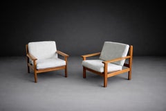 Paire de chaises longues modernes danoises par Poul Volther pour Frem Rolje