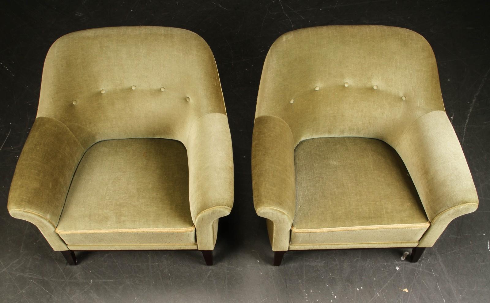 Pair of Danish Modern Lounge Chairs In Good Condition In Hudson, NY