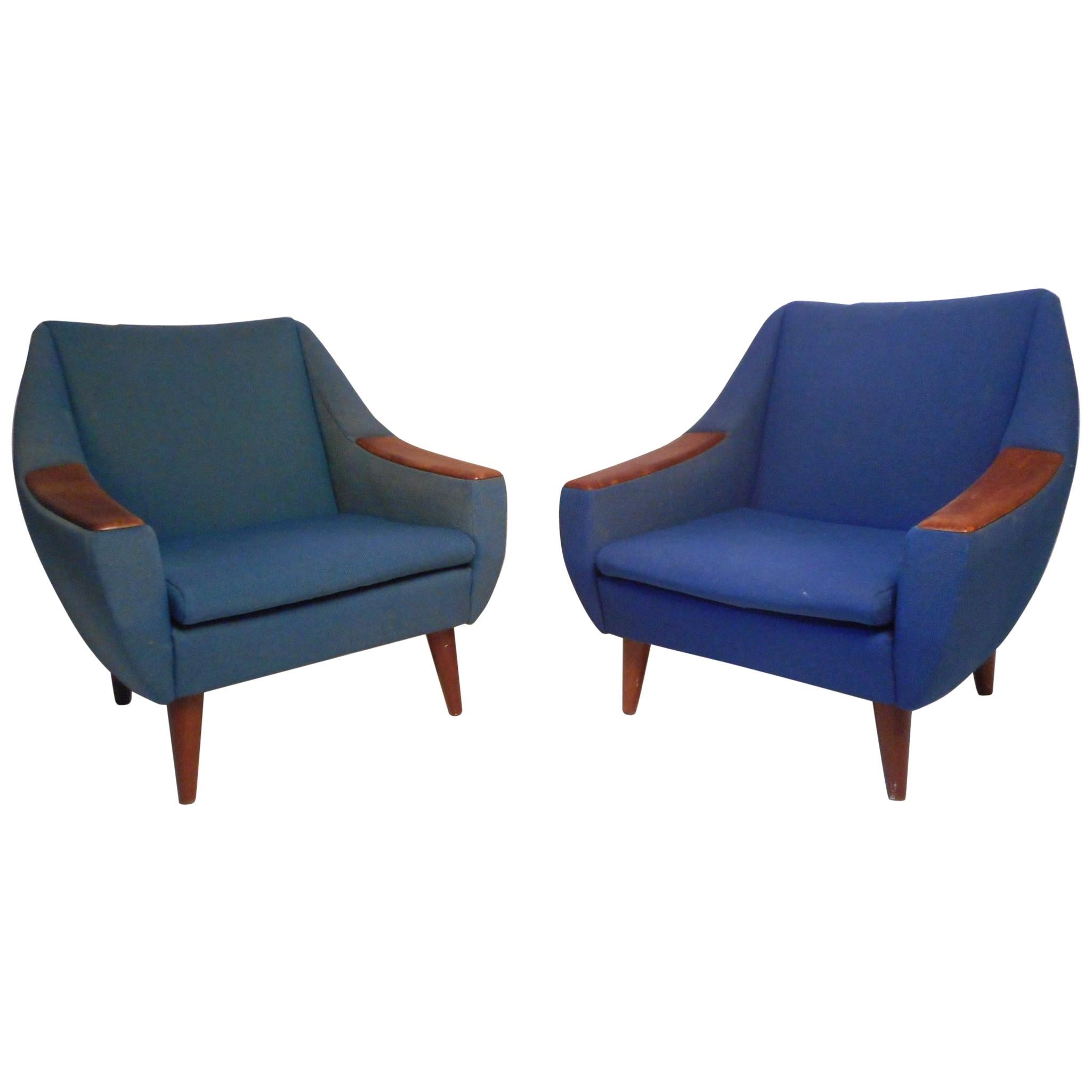 Paire de fauteuils de salon danois modernes