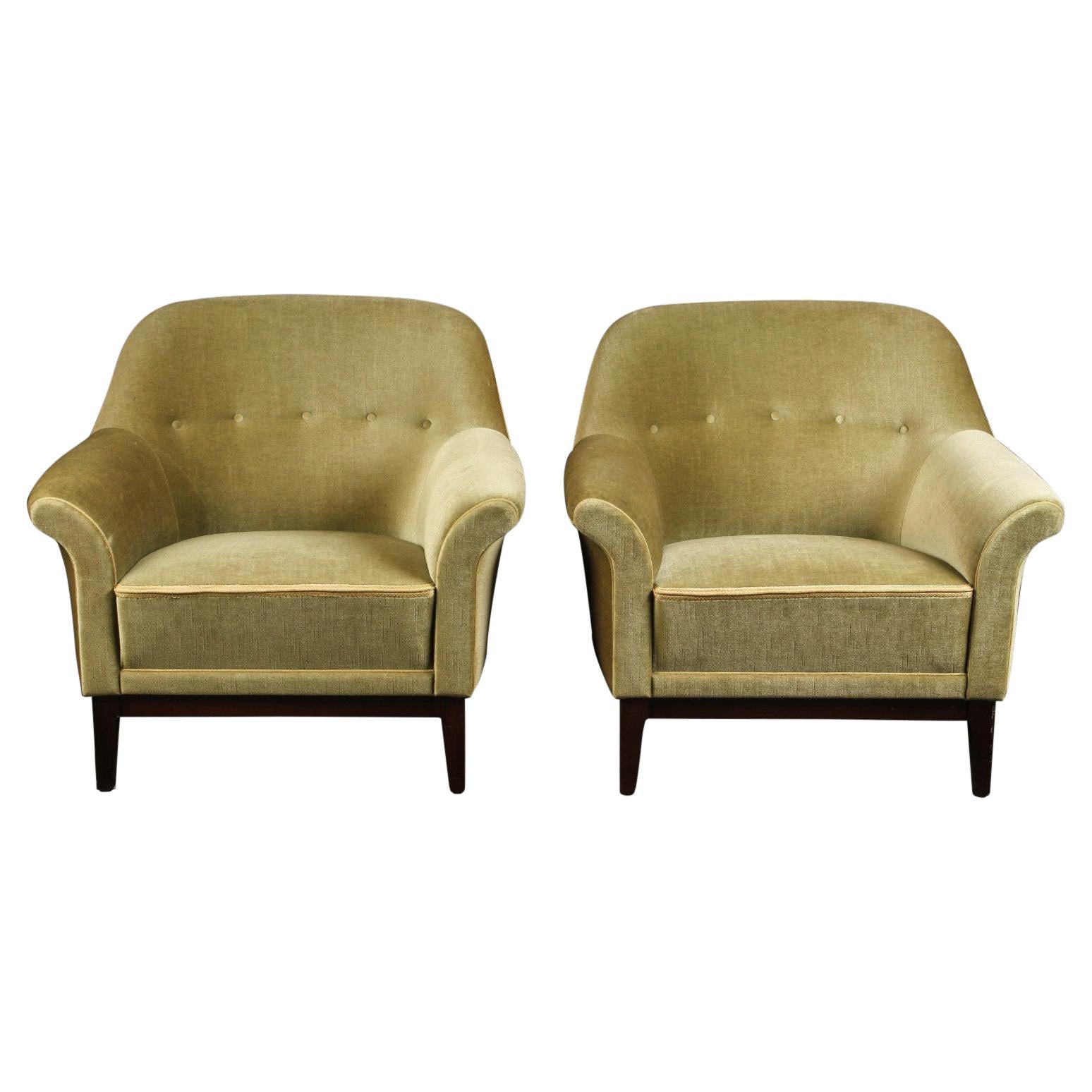 Pair of Danish Modern Lounge Chairs