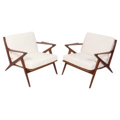 Pair of Danish Modern Poul Jensen Z Lounge Chairs