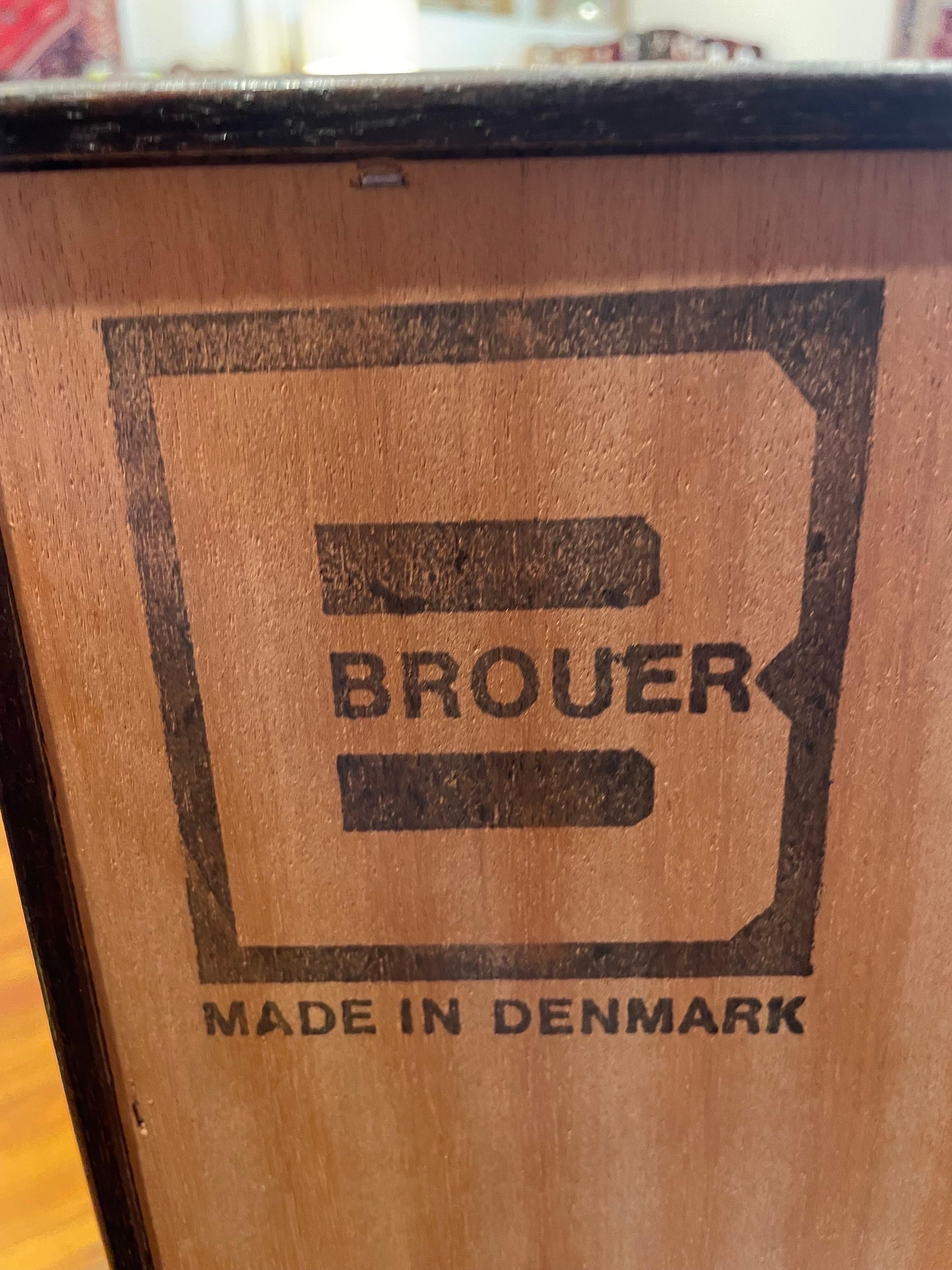 20th Century Pair of Danish Modern Rosewood Cabinets by Brouer Furniture For Sale