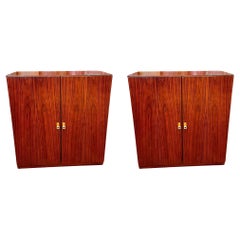 Used Pair of Danish Modern Rosewood Cabinets by Brouer Furniture