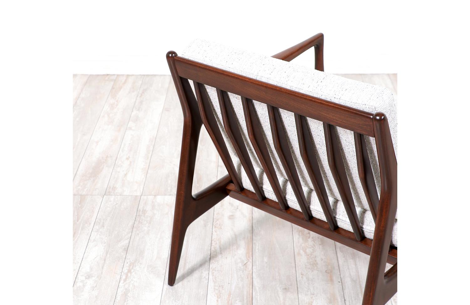 Pair of Danish Modern Sculpted Lounge Chairs by Ib Kofod-Larsen 5