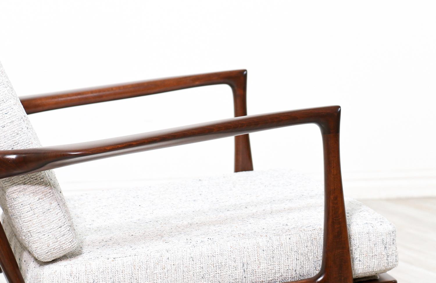 Pair of Danish Modern Sculpted Lounge Chairs by Ib Kofod-Larsen 2