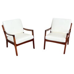 Pair of Danish Modern "Senator" Lounge Chairs by Ole Wanscher
