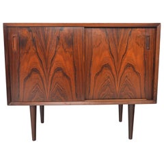 Pair of Danish Modern Small Credenzas by Lyby