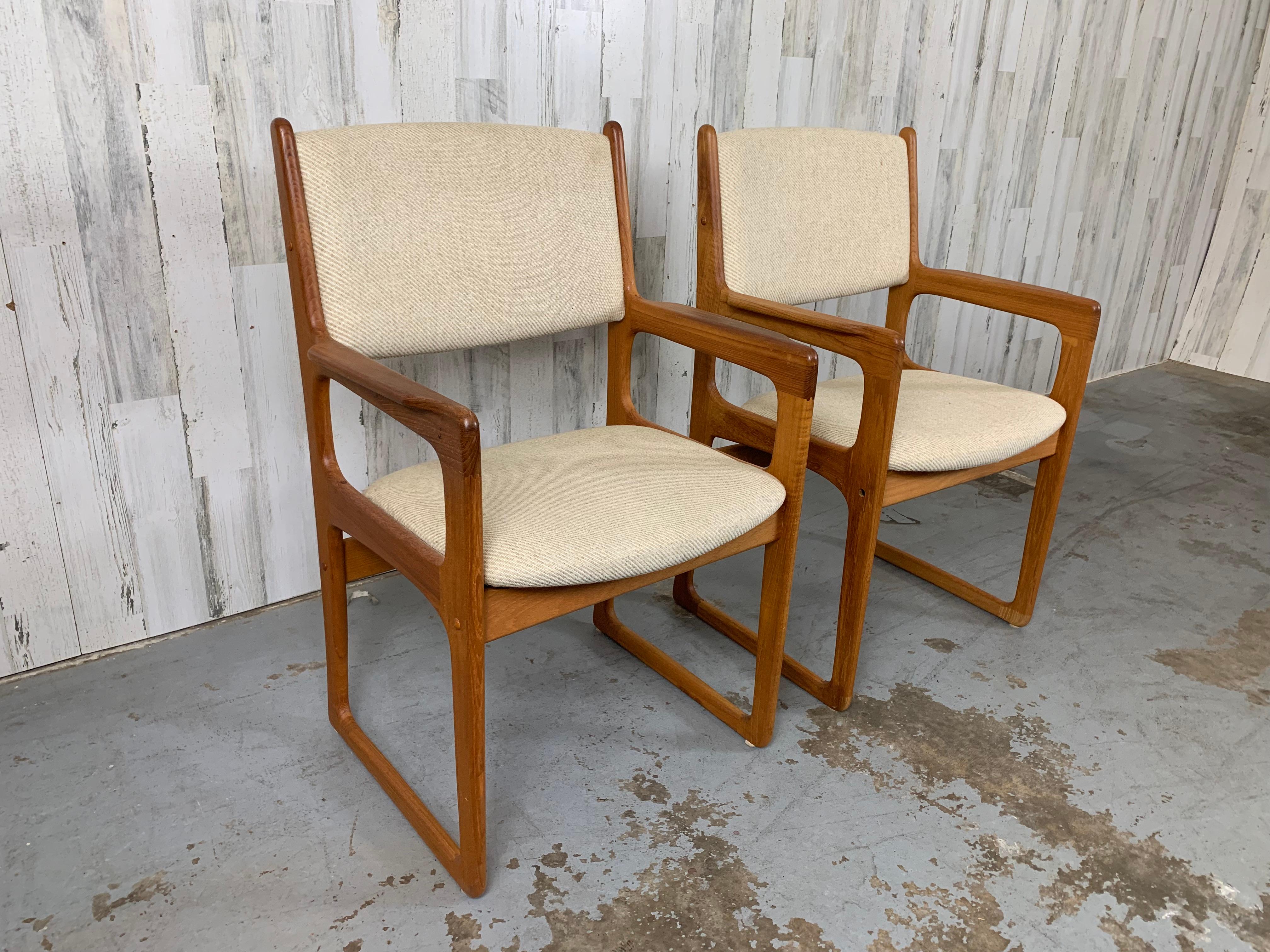 Pair of Danish Modern Style Armchairs For Sale 6