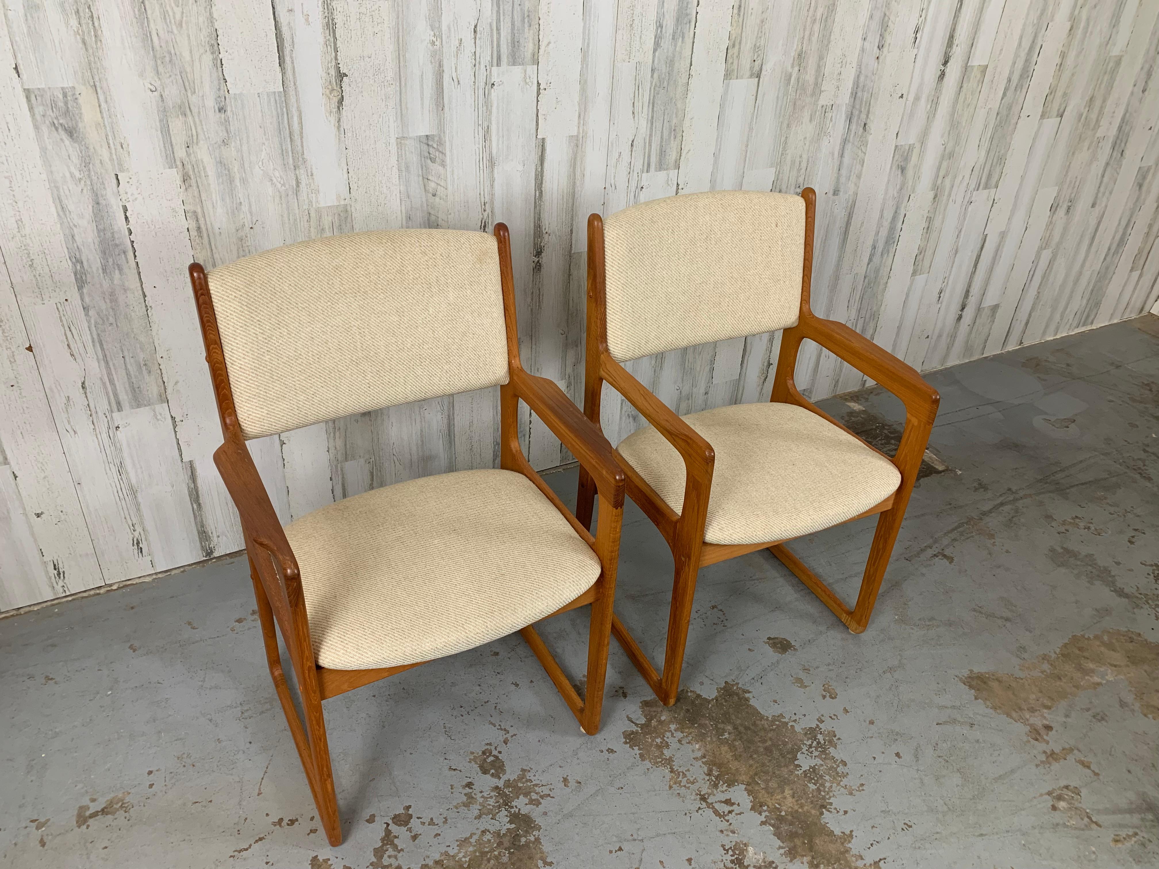 Pair of Danish Modern Style Armchairs For Sale 7