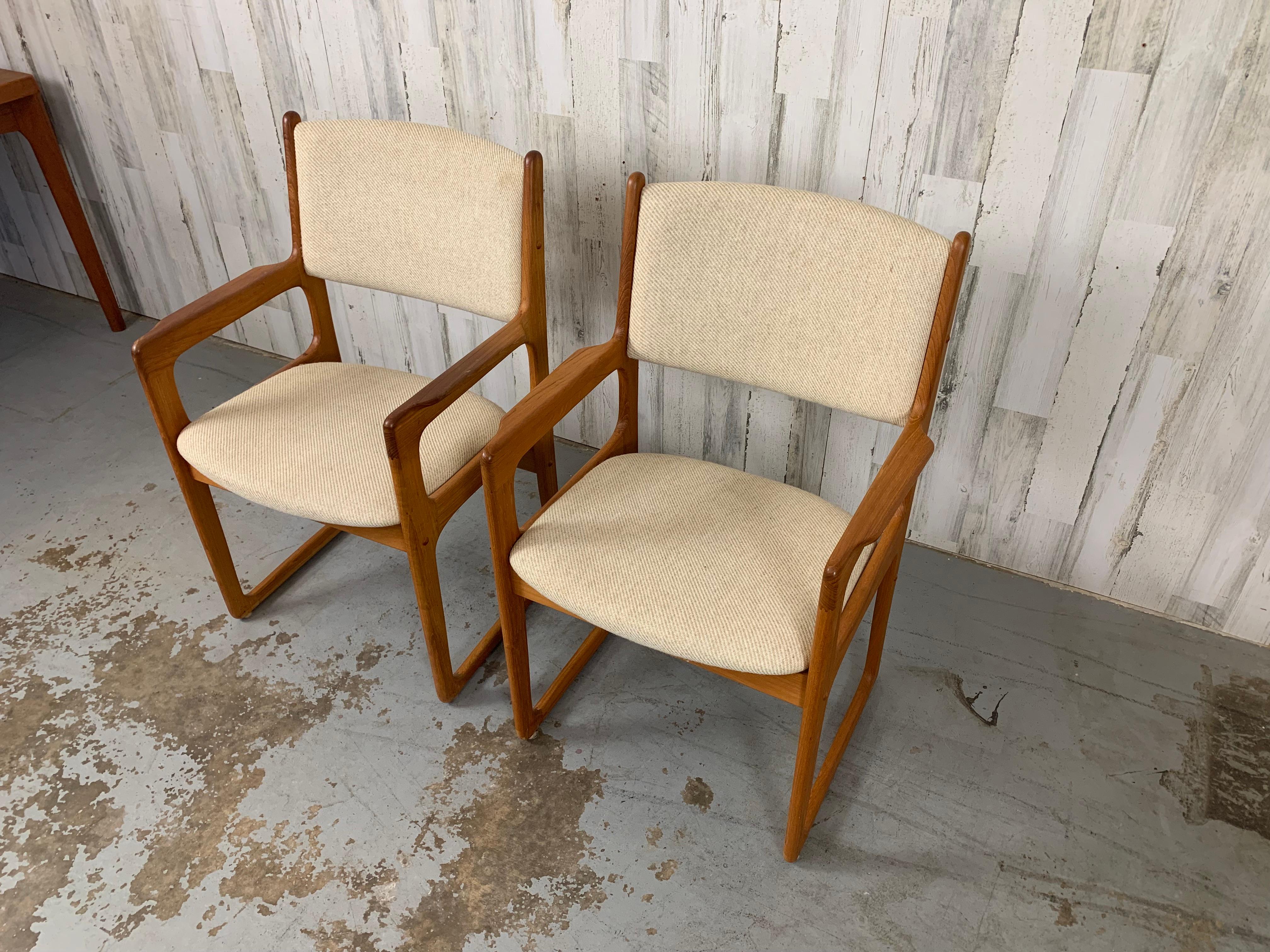 Pair of Danish Modern Style Armchairs For Sale 8