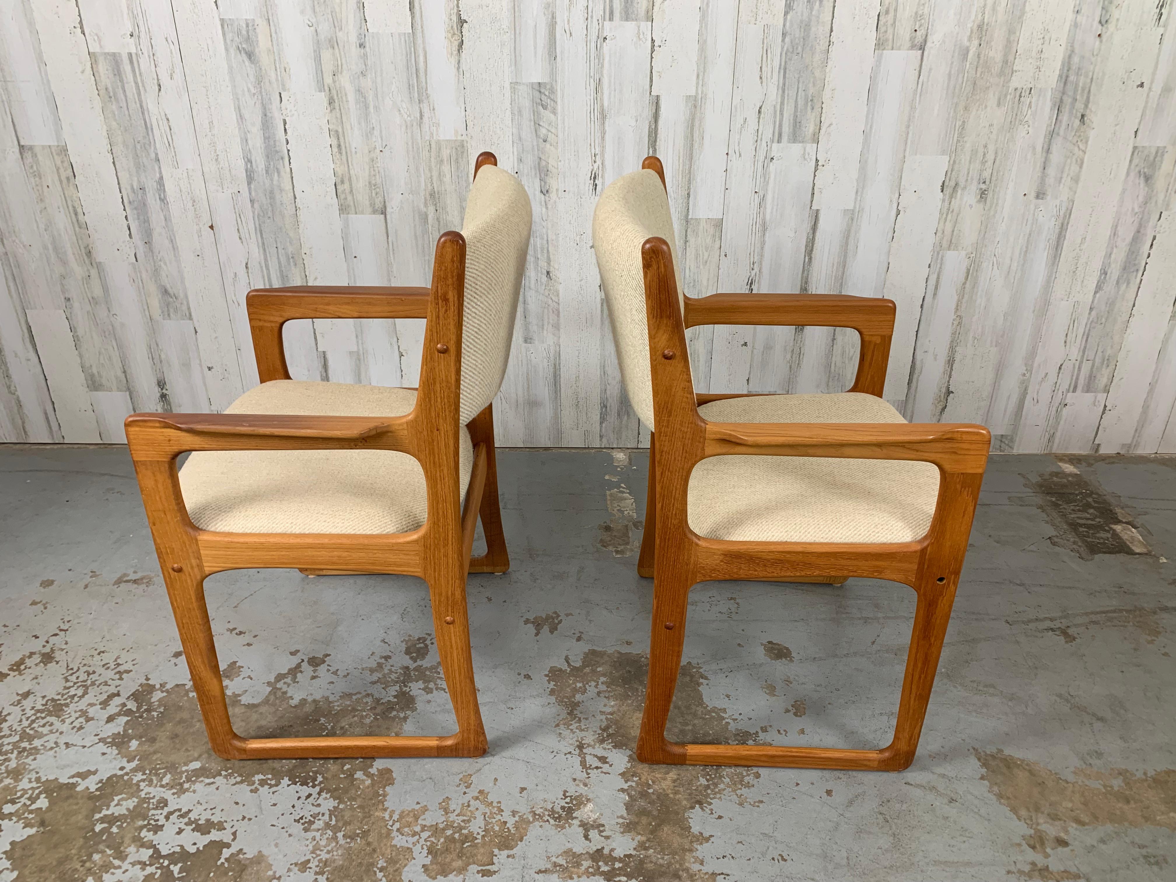 Pair of Danish Modern Style Armchairs For Sale 2