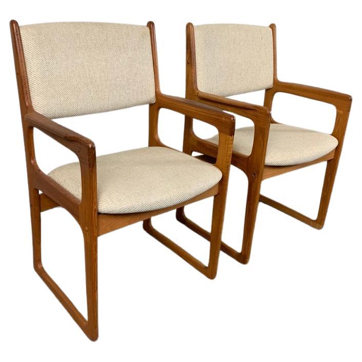 Pair of Danish Modern Style Armchairs For Sale