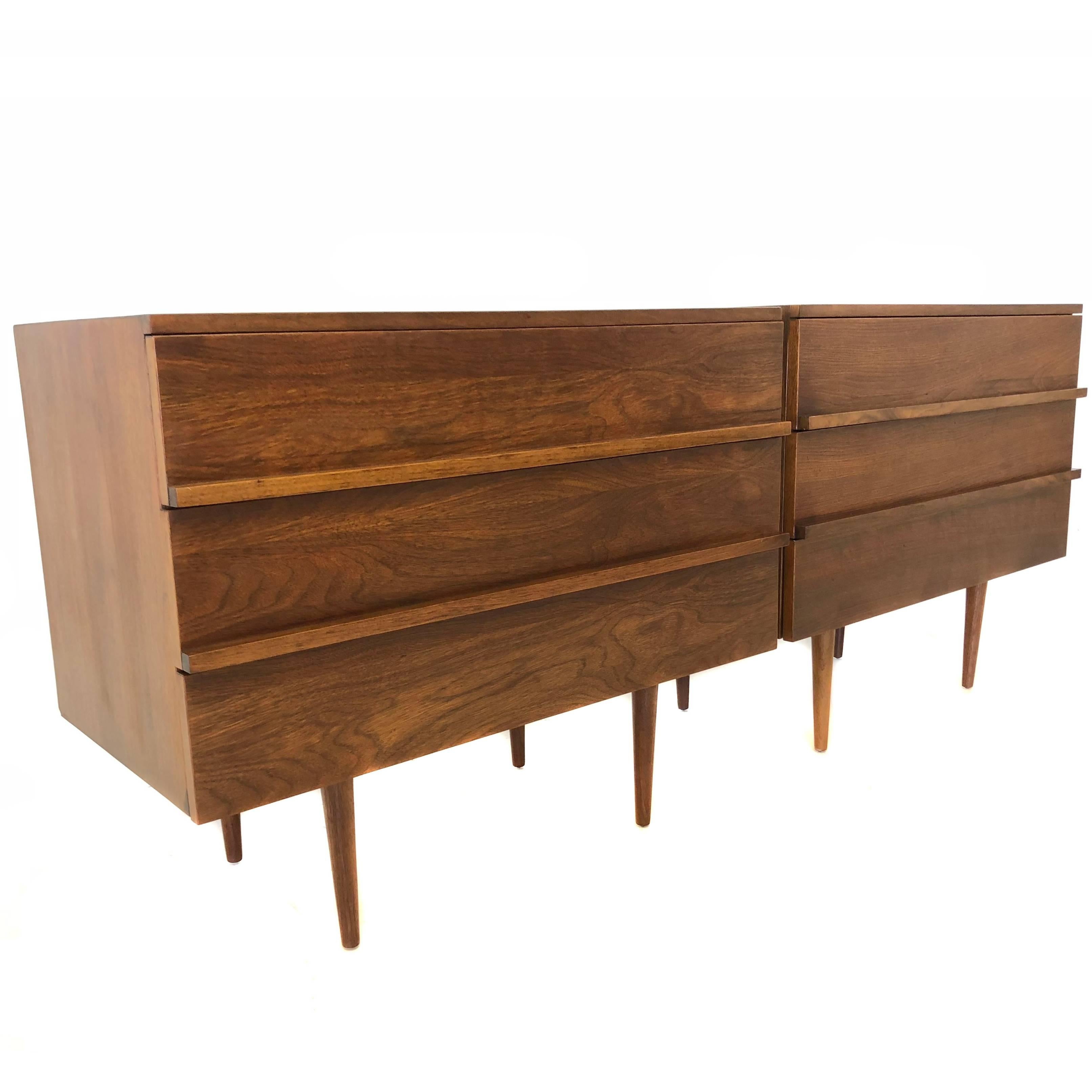 Pair of Danish Modern Style Mel Smilow Dressers