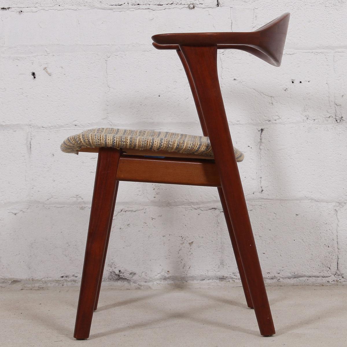 Mid-Century Modern Pair of Danish Modern Teak Arm Chairs by Erik Kirkegaard