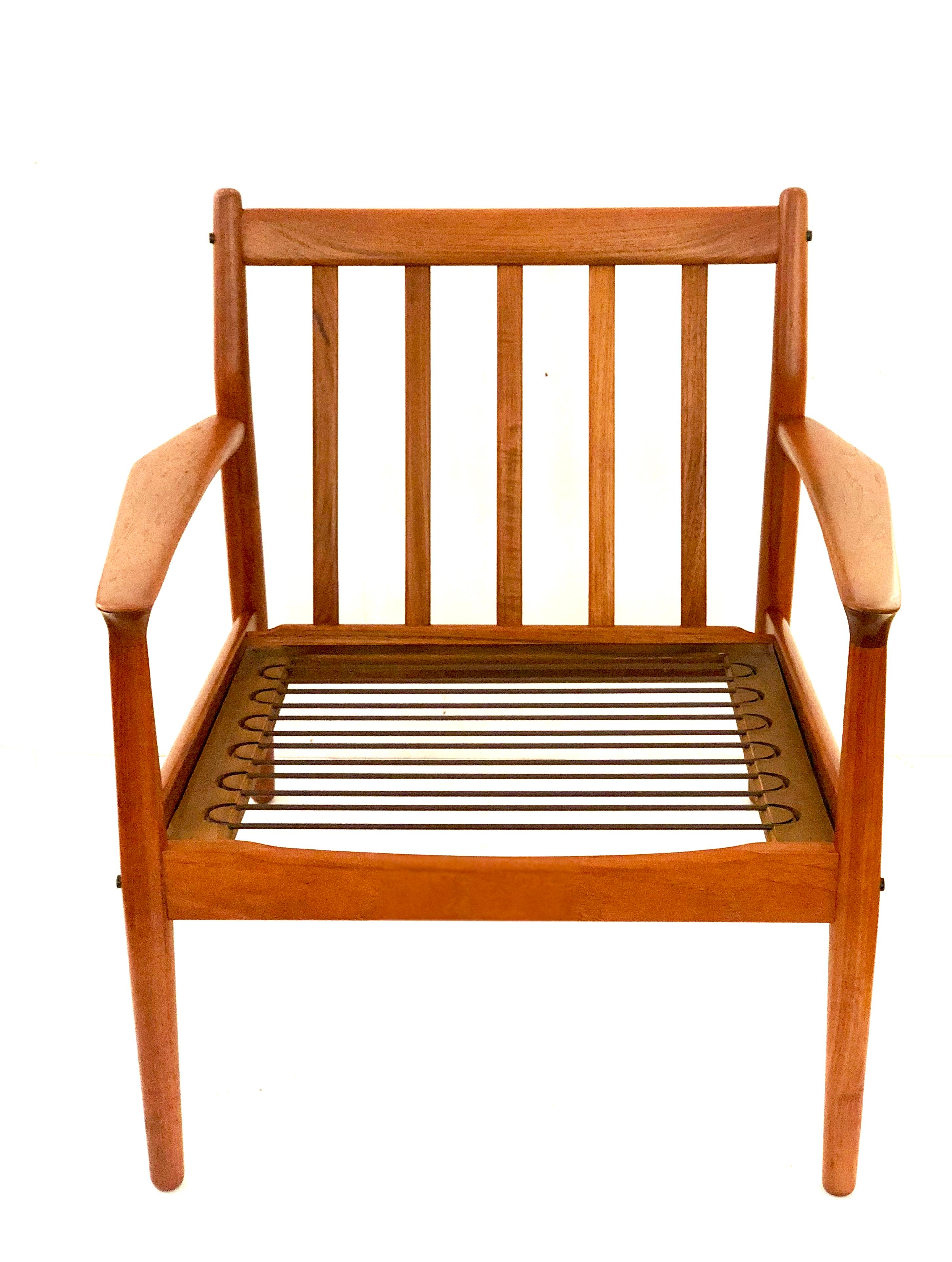 Pair of Danish Modern Teak Club Chairs by Grete Jalk for Glostrup Mobelfabrik 3