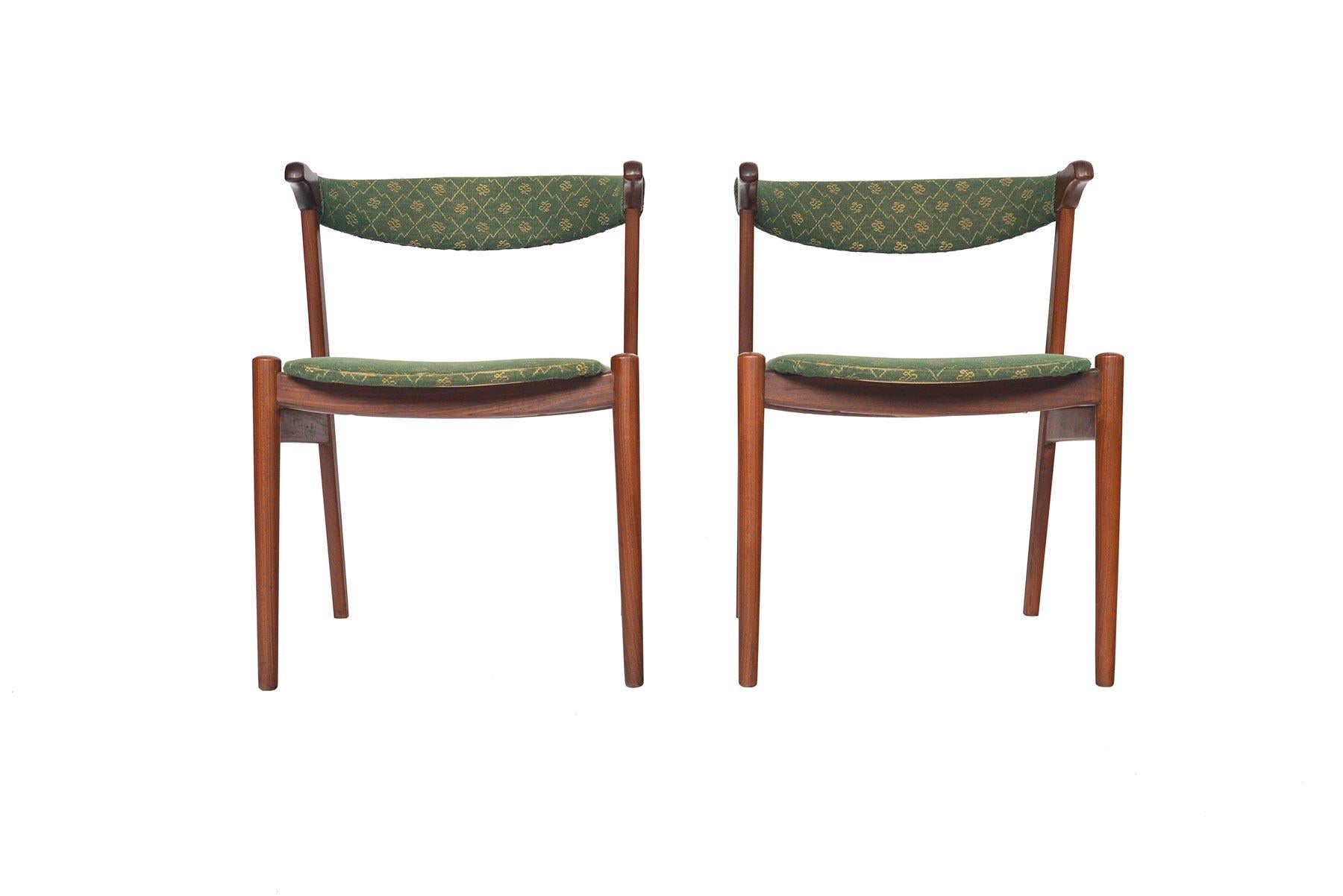 Scandinavian Modern Pair of Danish Modern Teak Dining Chairs