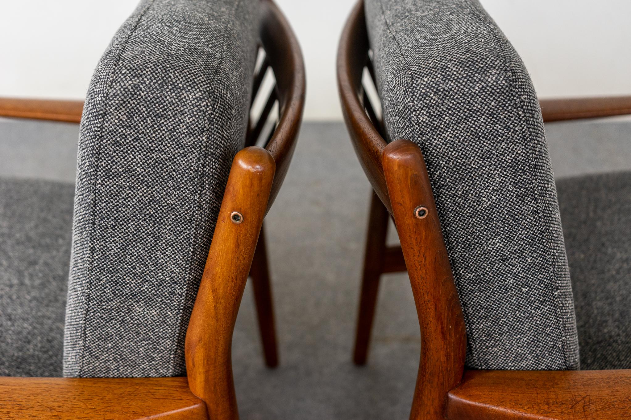 Pair of Danish Modern Teak Lounge Chairs, by Svend Erikson 5