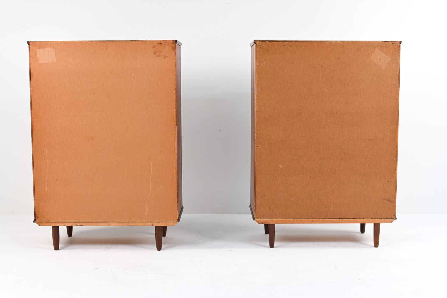 Pair of Danish Modern Teak Tallboy Dressers, c. 1960's For Sale 6